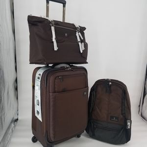 Victorinox 3-Pc Carry-On luggage set, Mocha Brown